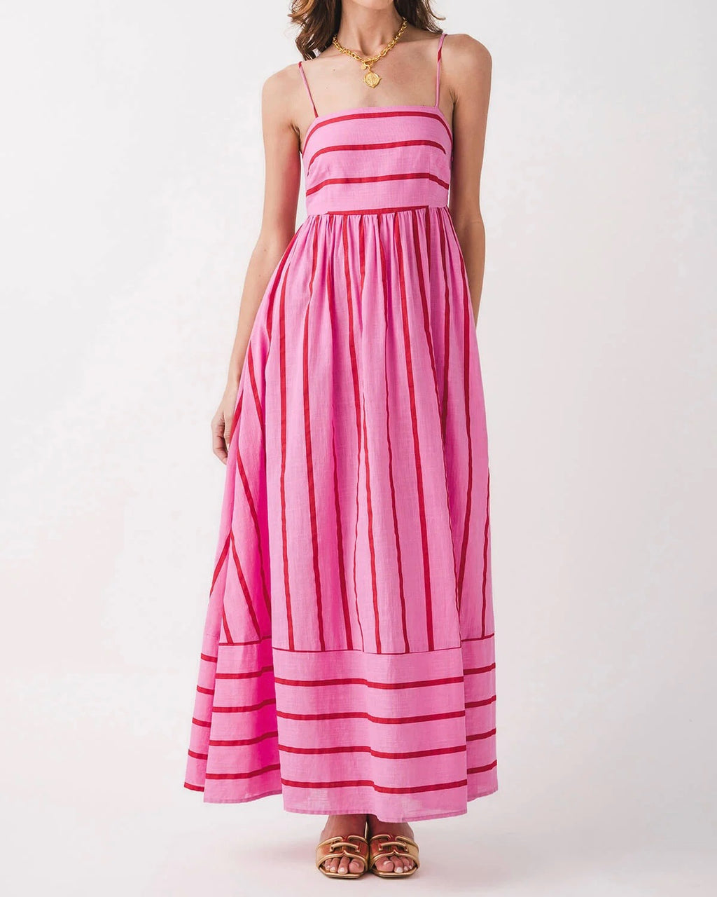 Striped Flare Midi Dress – Monelle Vermont