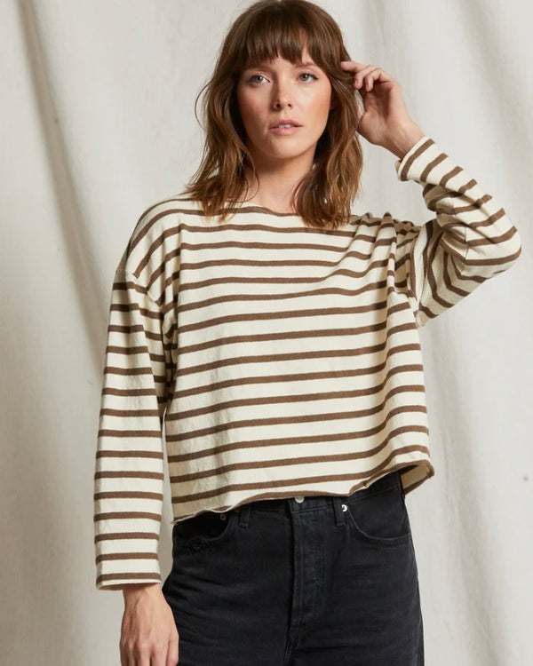 PWT Taylor Recycled Cotton Striped Long Sleeve