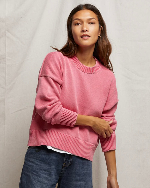 PWT Janet Cotton Sweater in Pink Bloom