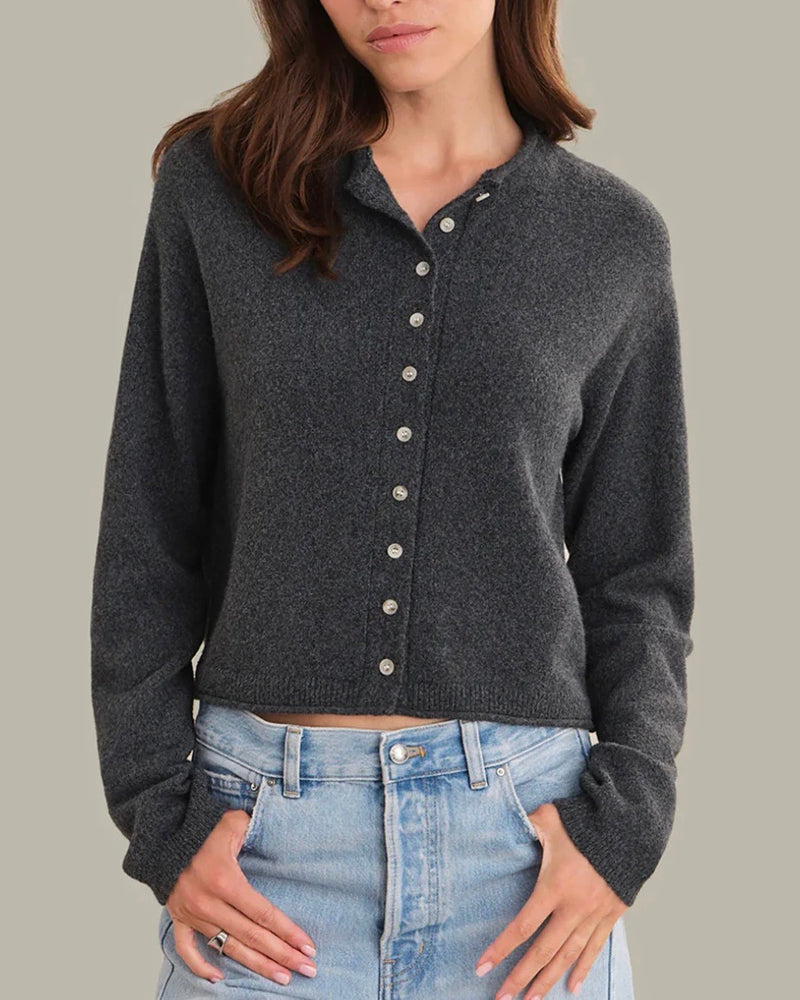 525 Blaire Rolled Collar Cardigan