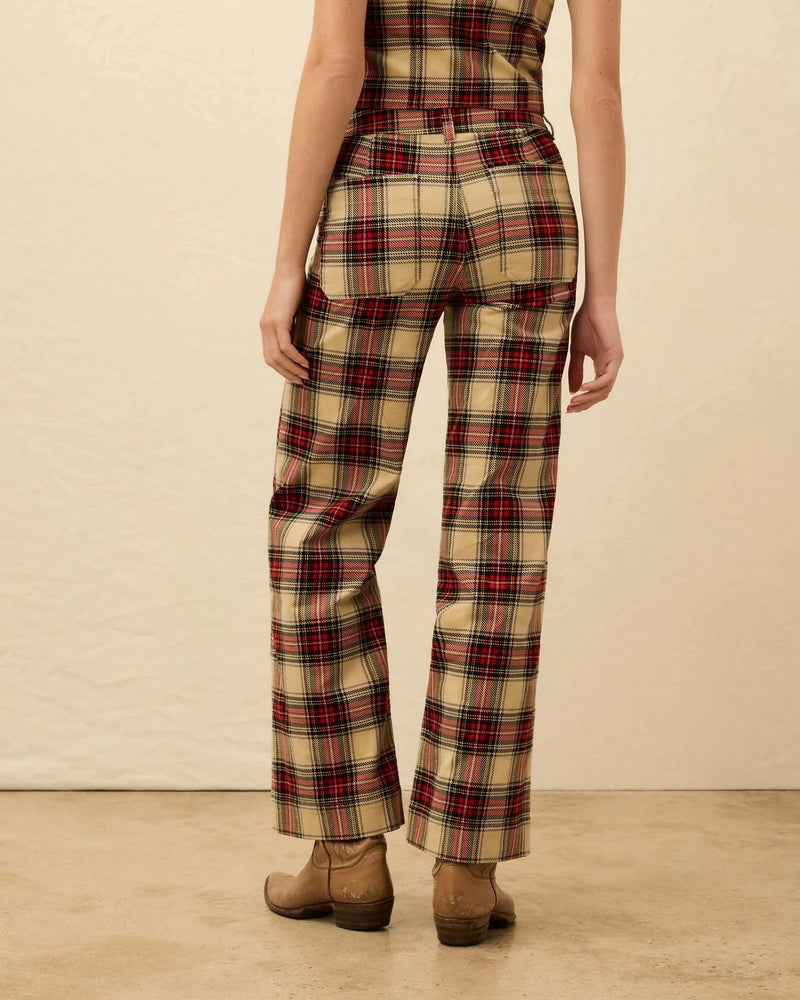 Faherty High Ridge Corduroy Pant in Winterstone Plaid