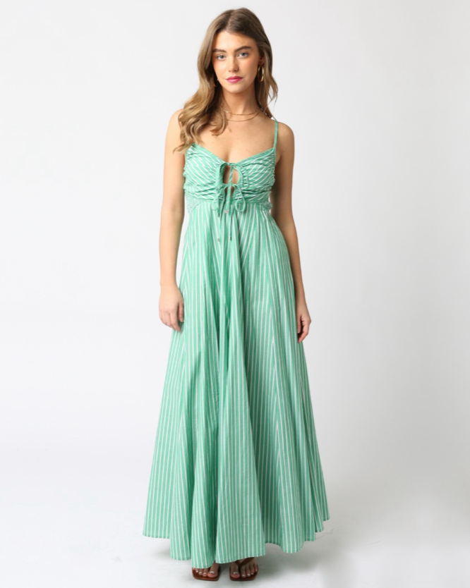 Pinstripe Picnic Maxi
