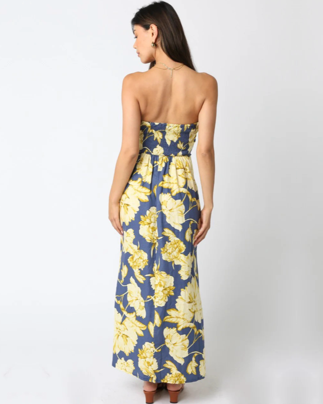 Olivaceous Midnight Flower Maxi