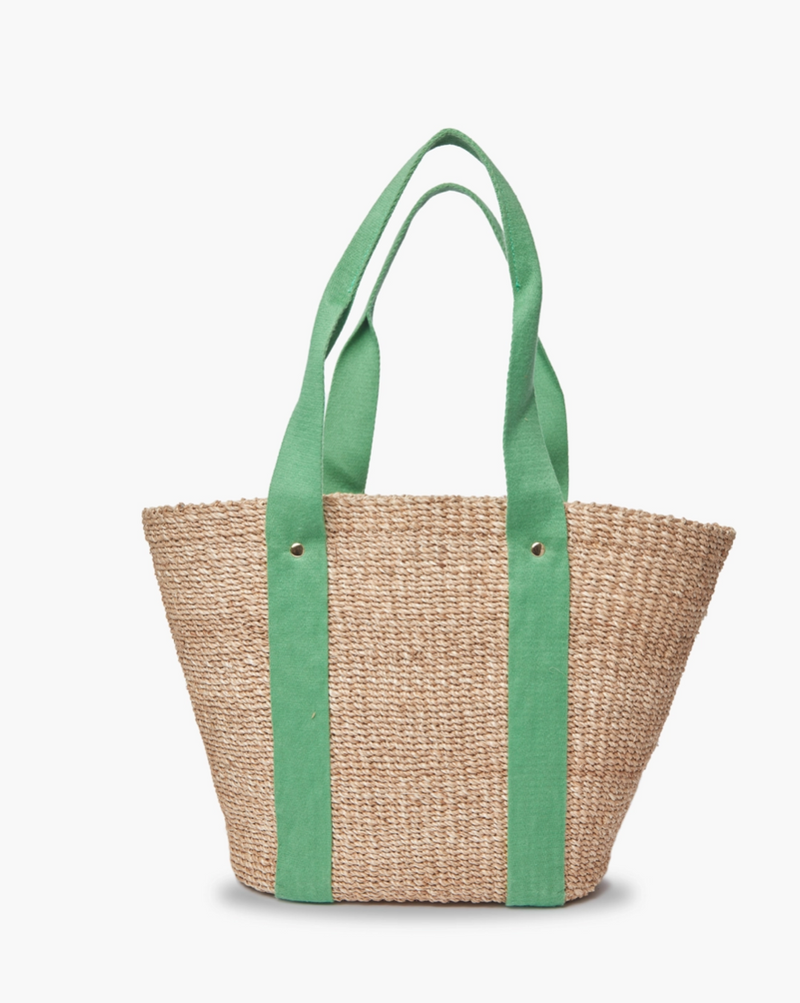 Toci Woven Abaca Straw Tote Bag