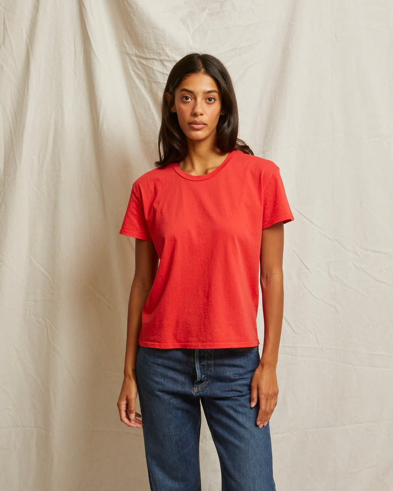 PWT Harley Boxy Crew Tee in Poppy Red
