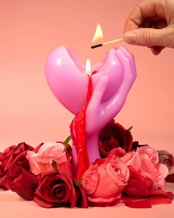 54 Celsius Heart Burn Candle - 7" Bleeding Heart