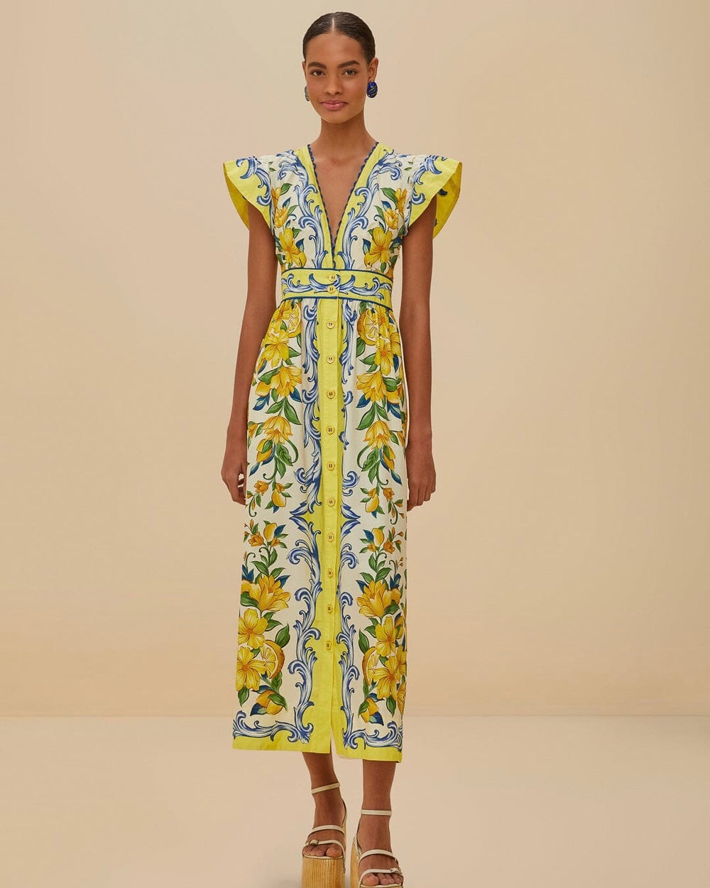 Farm Rio Sicily Scarf Off-White Maxi Dress – Monelle Vermont