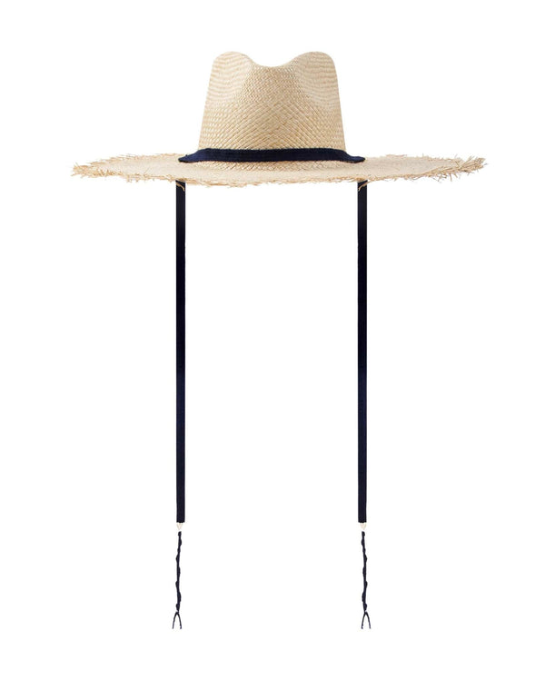 Sunshine Tienda Miriam Wide Brimmed Palm Fringe Hat