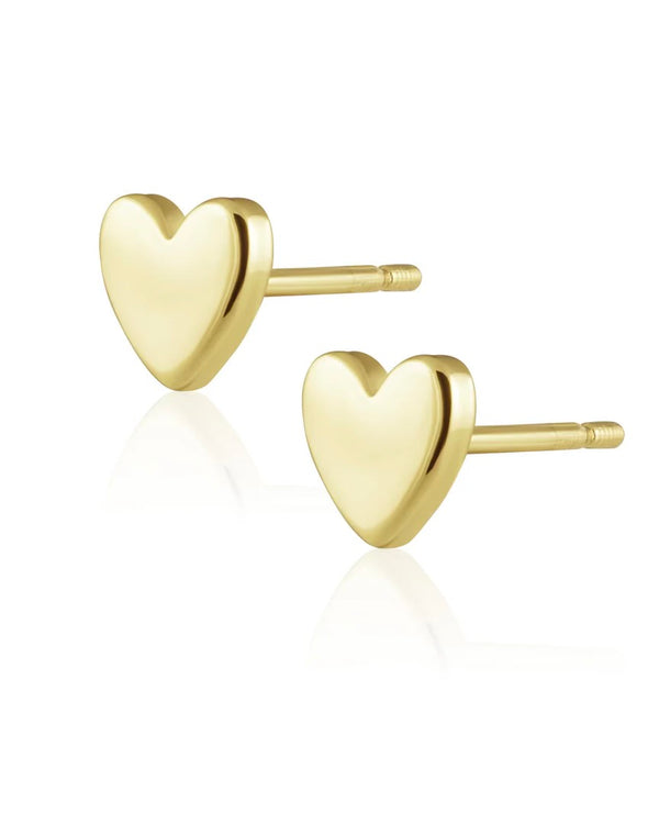 Solid Heart Studs