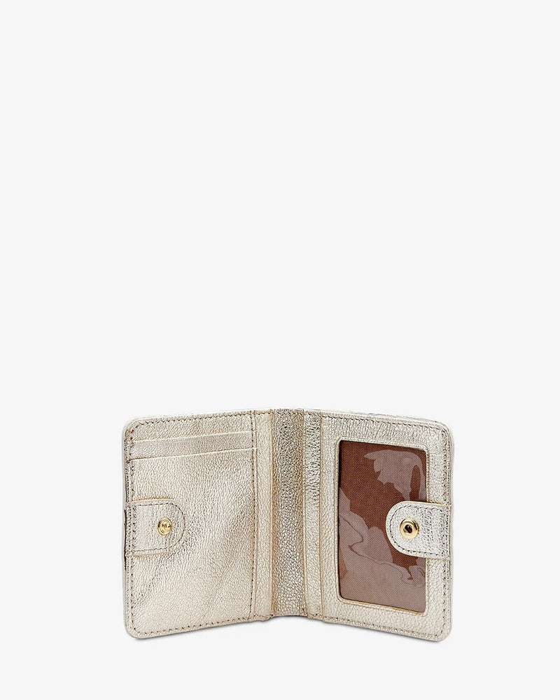 Gigi Pebble Leather Mini Folding Wallet