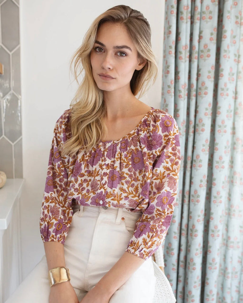Marea Sophie Top in Lilac Orsay Floral