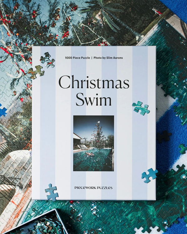 Christmas Swim - Slim Aarons Collab 1000 Piece Puzzle