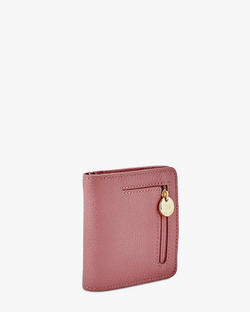 Gigi Pebble Leather Mini Folding Wallet