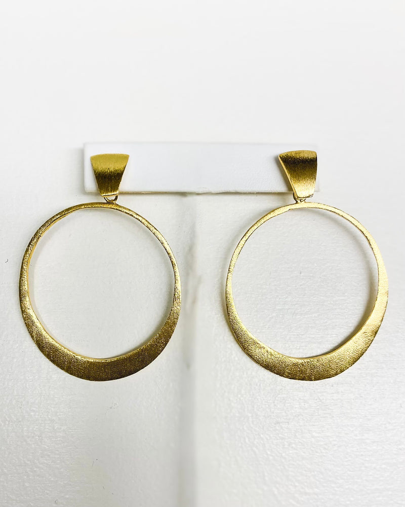 Betty Carre St. Bart's Gold Plated Hoops