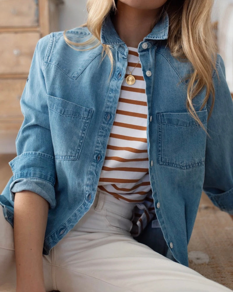Marea Western Denim Shirt