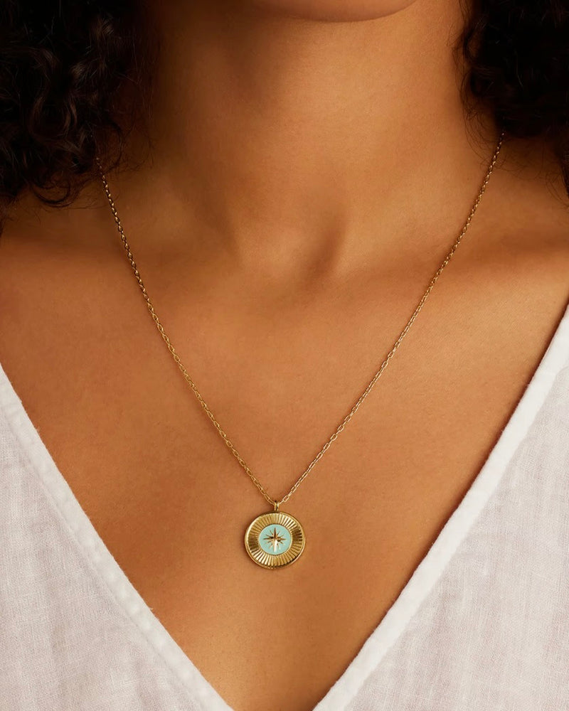 Gorjana Compass Pendant Necklace