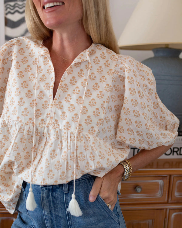 Marea Steph Top in Dandelion Tinsel