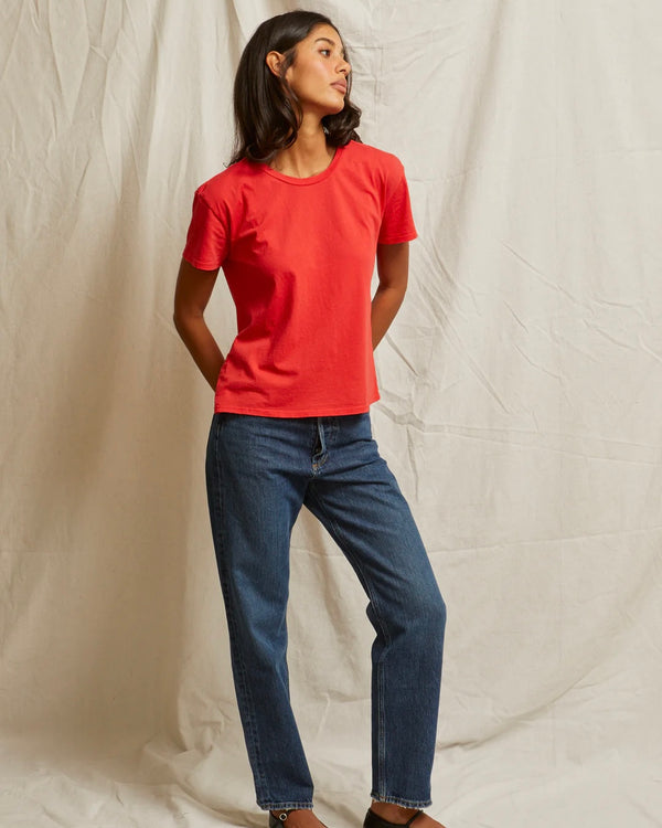 PWT Harley Boxy Crew Tee in Poppy Red
