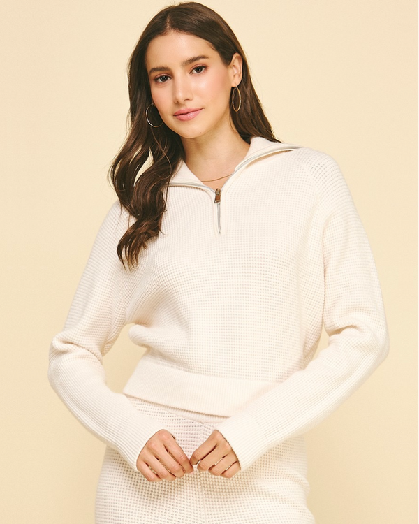 PINCH Waffle Zip-Up Pullover