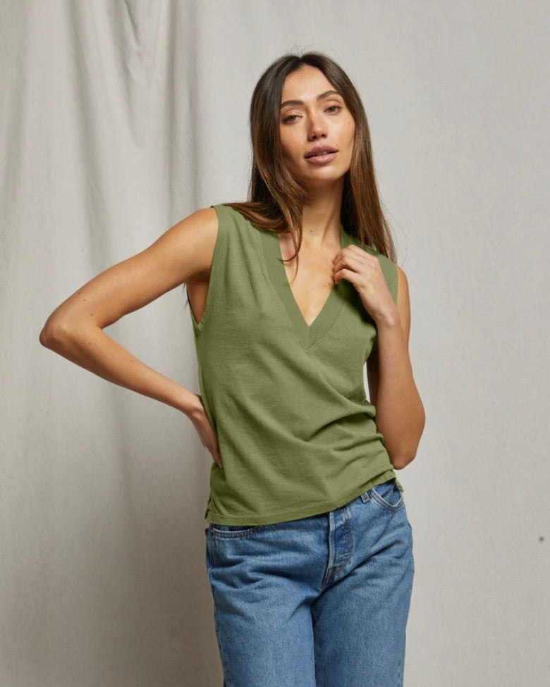 PWT Margot Sleeveless V Neck Tee