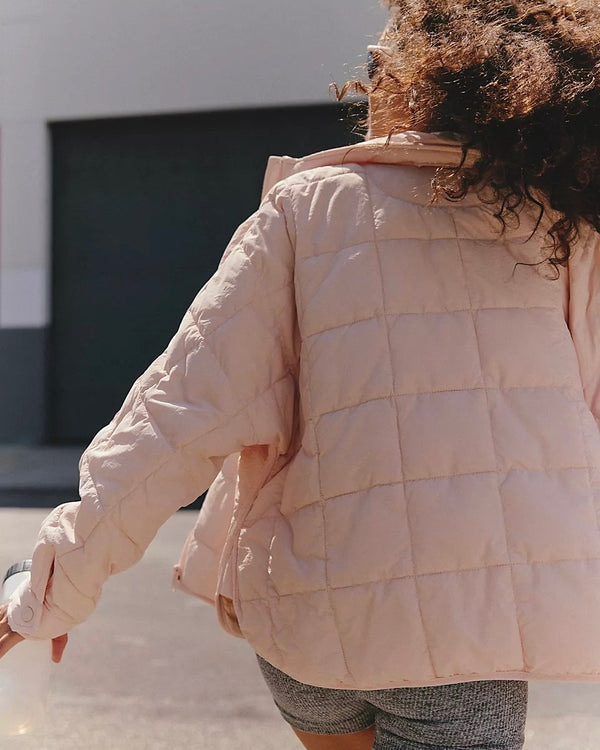 Free People Pippa Packable Puffer Jacket in Ballet Slipper