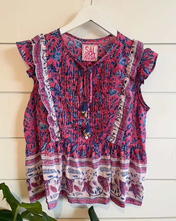 Salrosa Lyric Top in Pink Bell