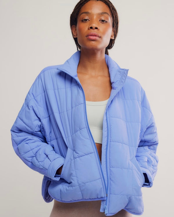 Free People Pippa Packable Puffer Jacket in Pulse