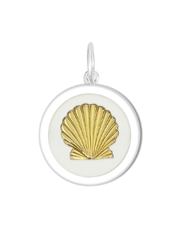 LOLA Shell Gold Alpine White Medium Pendant