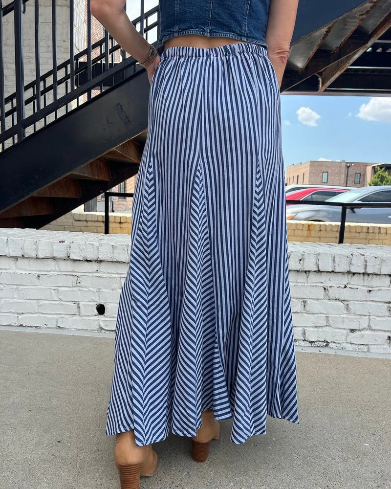 Striped Maxi Skirt