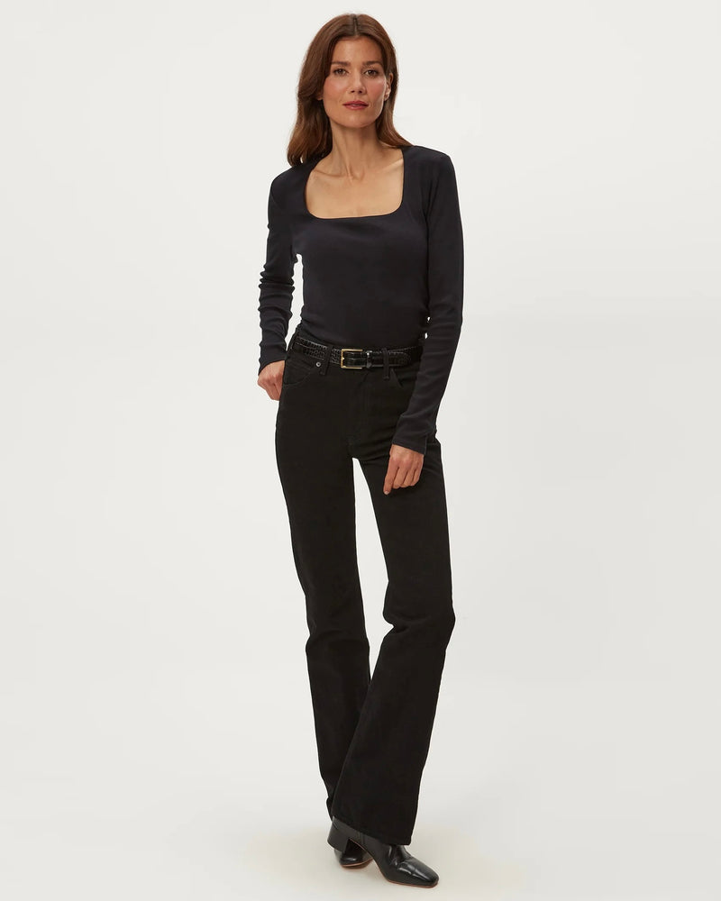 Michael Stars Sarah Square Neck Longsleeve