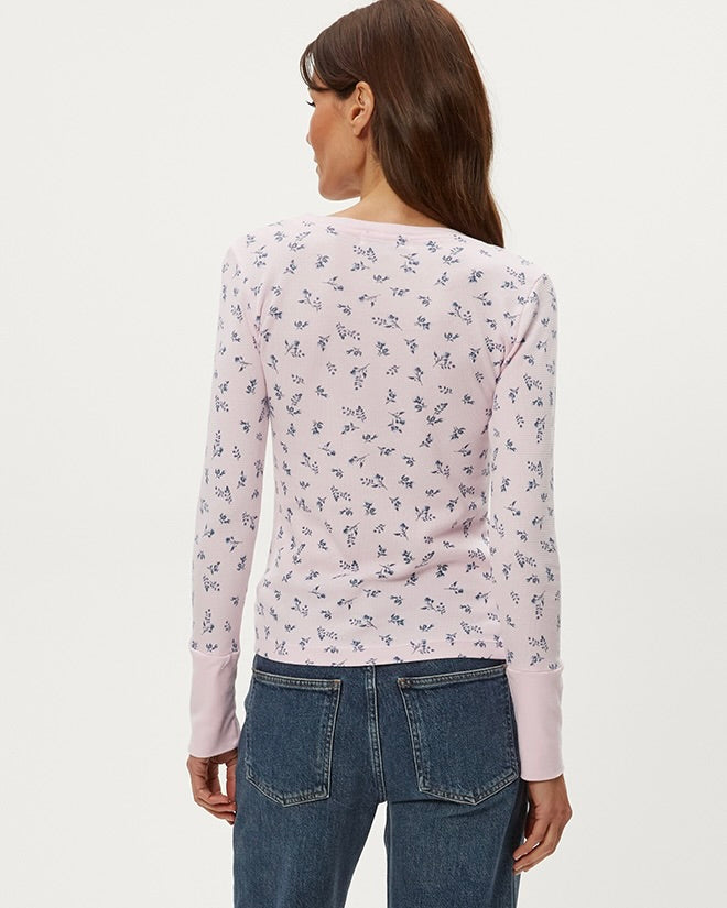 Michael Stars Romeo Printed V Neck