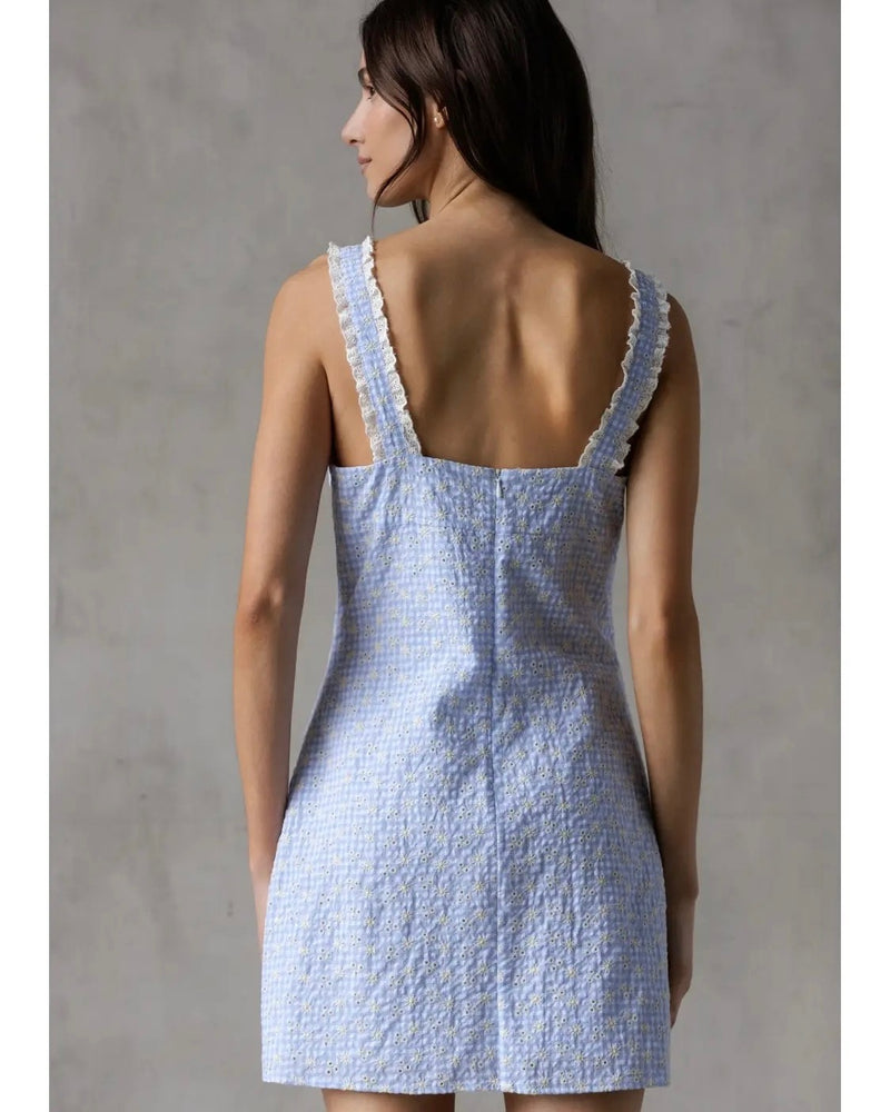 STORIA Embroidered Mini Dress