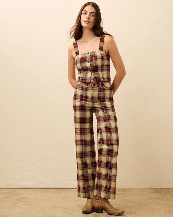 Faherty High Ridge Corduroy Pant in Winterstone Plaid