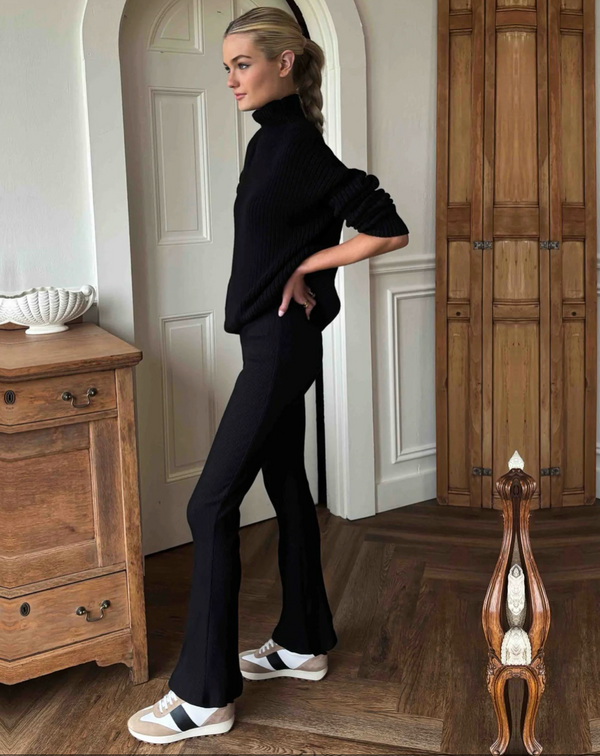 Emerson Fry Amy Layering Pant in Onyx Rib