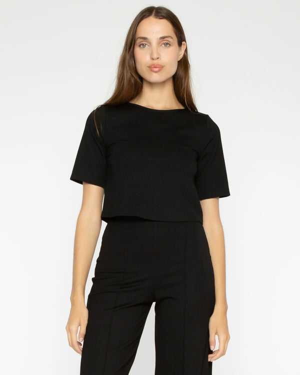 Ripley Rader Ponte Knit Short Sleeve Top