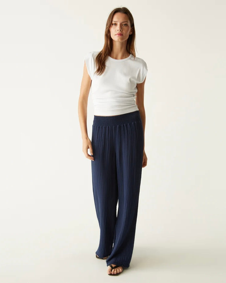 Michael Stars Double Gauze Susie Smocked Waist Pant