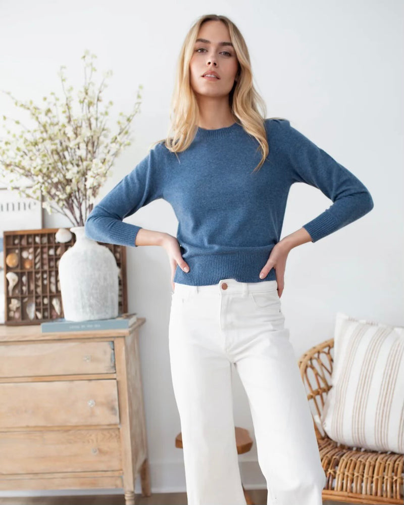 Marea Puff Sleeve Crew