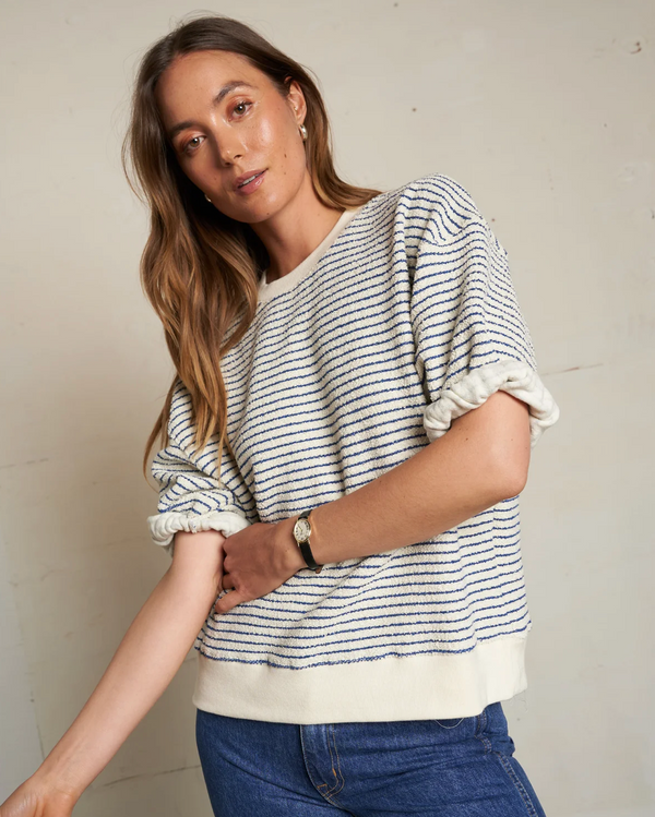 PWT Rebecca French Terry 3/4 Puff Sleeve Sweatshirt