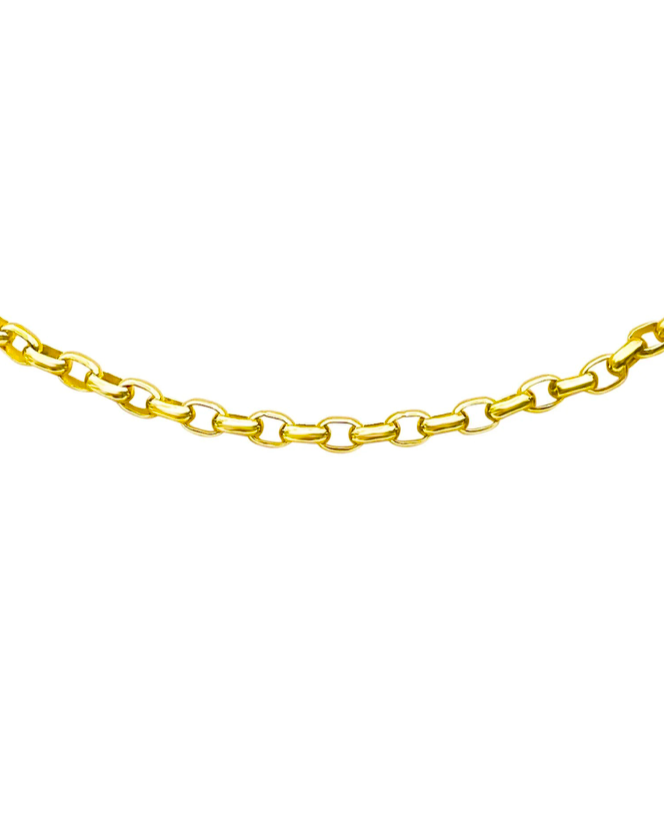 LOLA Signature Rolo 3mm Gold Chain 18"