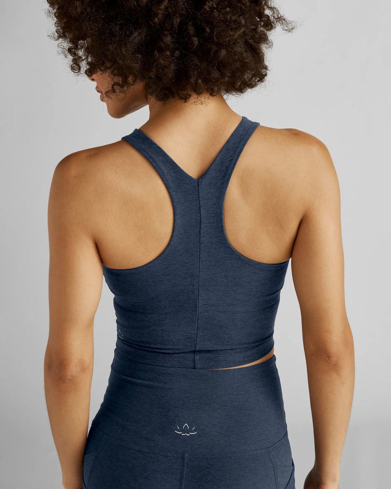 Beyond Yoga Spacedye Refocus Cropped Tank - Nocturnal Navy