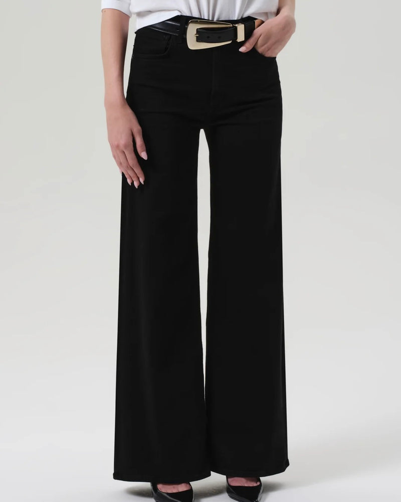 Citizens of Humanity Lyra Wide Leg 32" in Plush Black