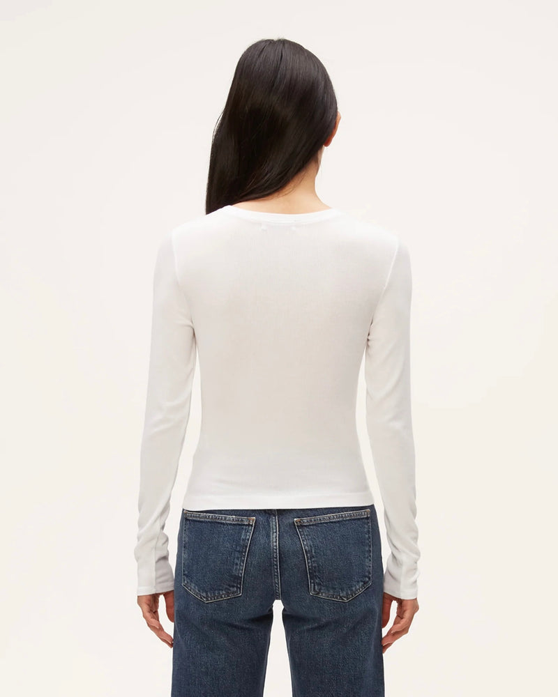 Michael Stars Finn Crew Neck Crop Tee
