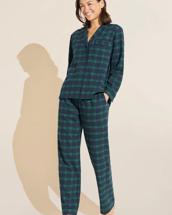 Eberjey Flannel Long PJ Set