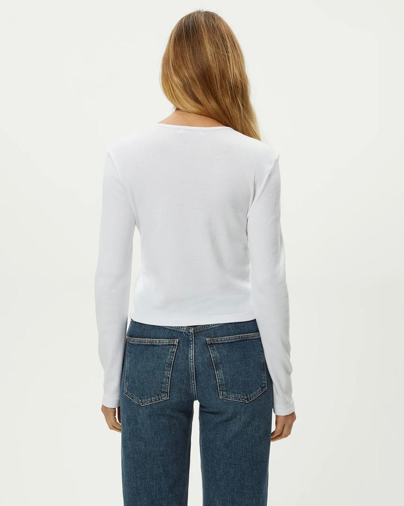 Michael Stars Trixie Crew Neck Snap Cardigan