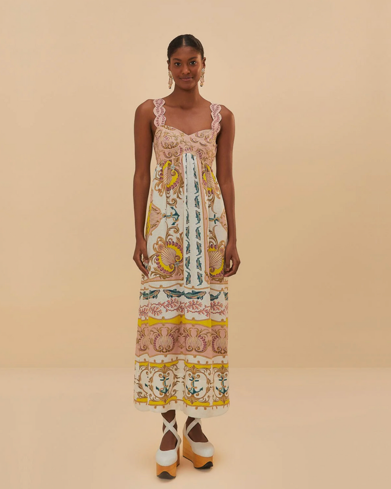 Farm Rio Maritime Magic Maxi Dress