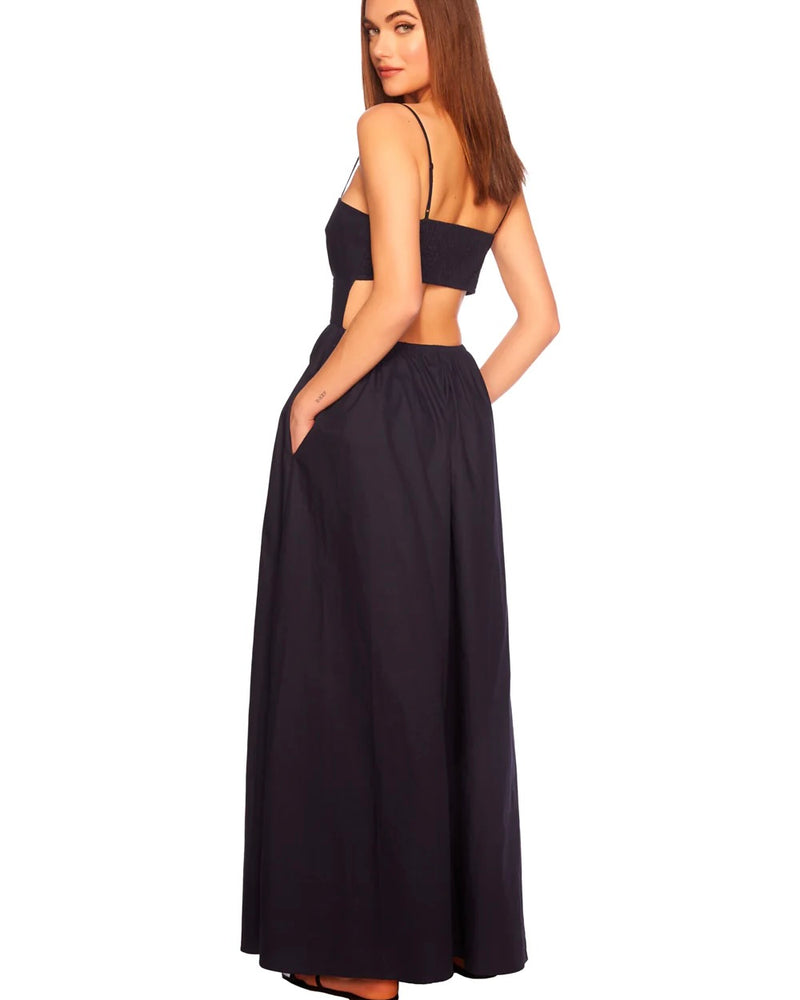 Susana Monaco Poplin Open Back Dress