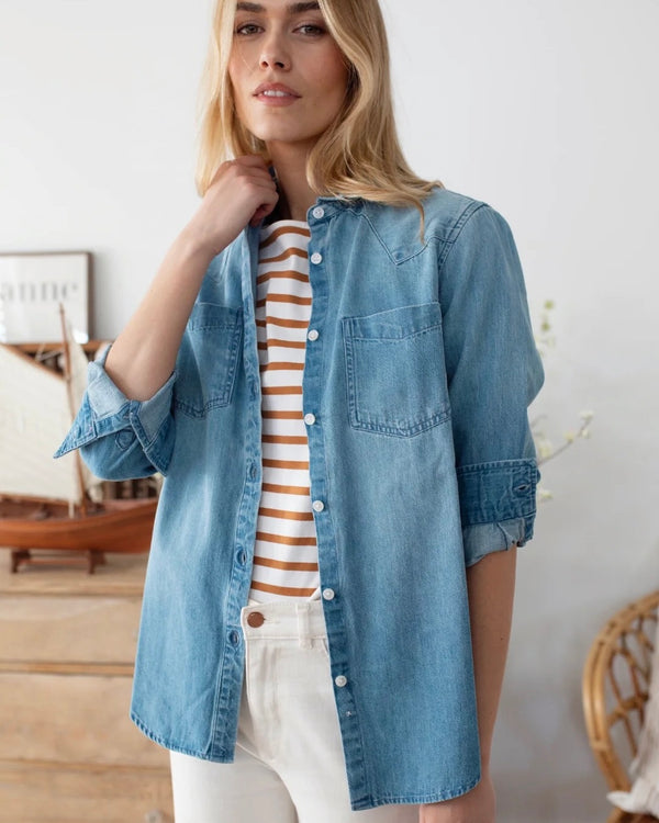Marea Western Denim Shirt