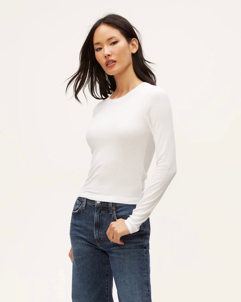 Michael Stars Finn Crew Neck Crop Tee