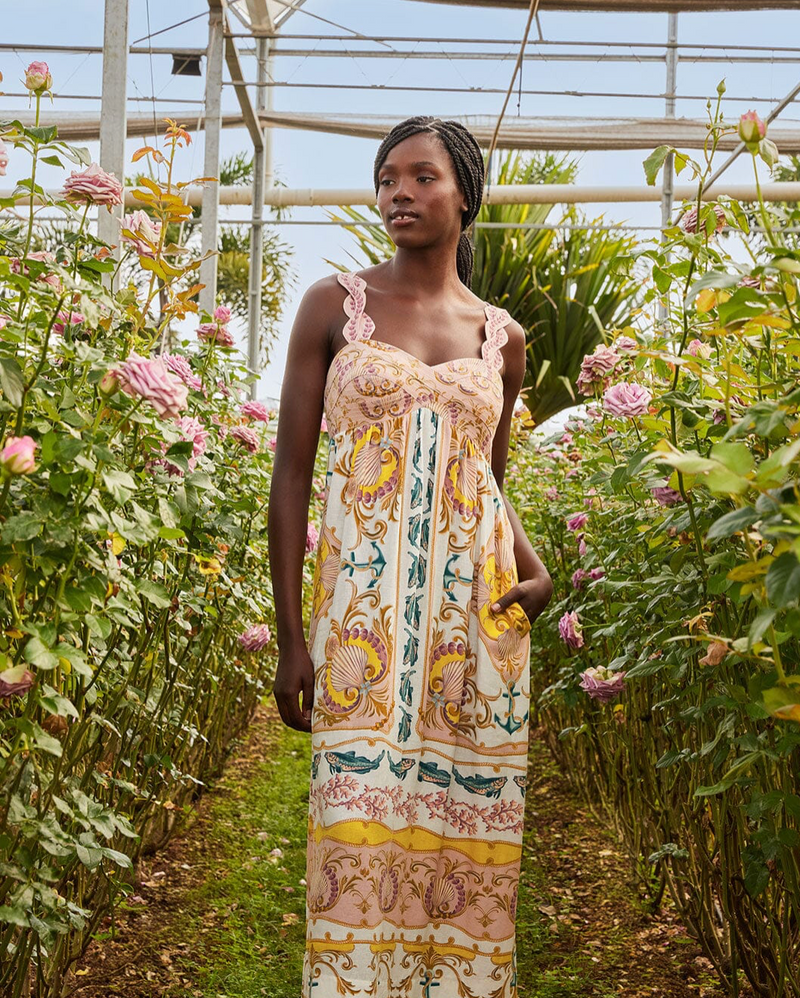 Farm Rio Maritime Magic Maxi Dress