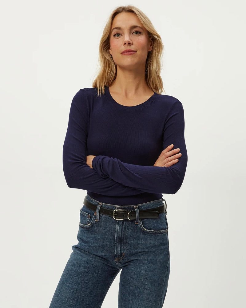 Michael Stars Finn Crew Neck Crop Tee